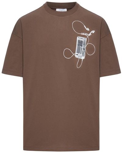 Off-White c/o Virgil Abloh Off- T-Shirts - Brown