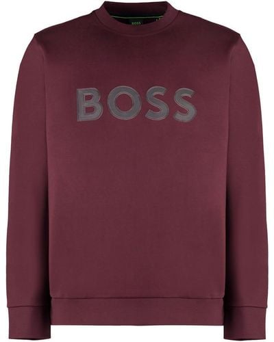 BOSS Logo Sweatshirt - Purple