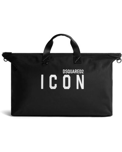 DSquared² Logo-Print Tote Bag - Black