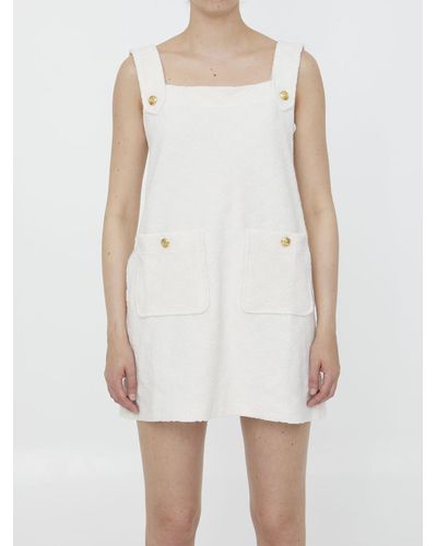 Gucci GG Terrycloth Mini Dress - White