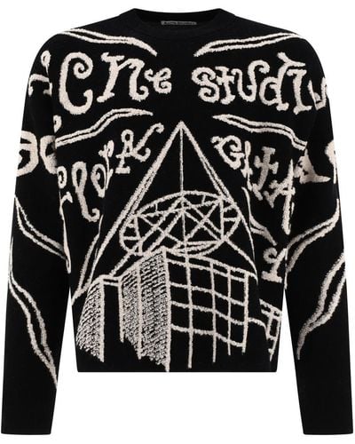 Acne Studios Embroidered Jumper - Black