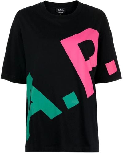 A.P.C. T-Shirts And Polos - Black