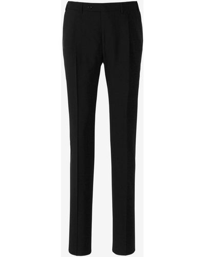 Canali Wool Pleated Pants - Black