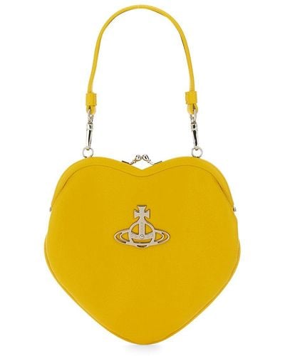 Vivienne Westwood "Belle" Heart Frame Bag - Yellow
