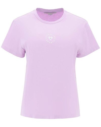 Stella McCartney Iconic Mini Heart T-Shirt - Pink