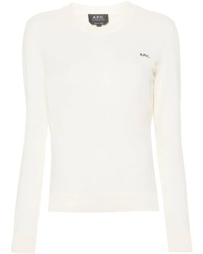 A.P.C. Sweaters - White