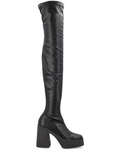 Stella McCartney Skyla Stretch Alter Mat Knee Boot - Black