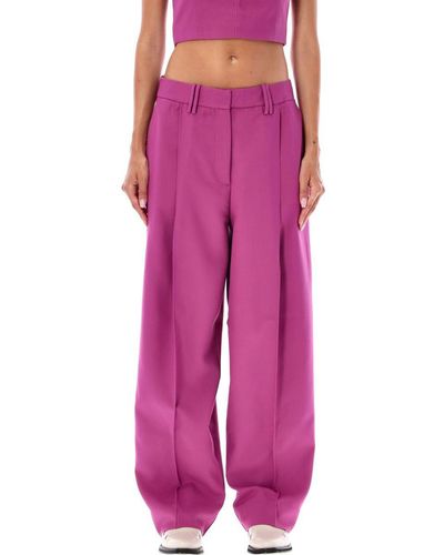 Ganni Summer Pleated Pants - Pink