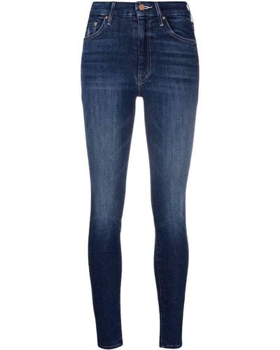 Mother The High Waisted Looker Jeans - Blue