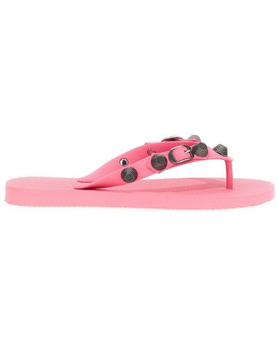 Balenciaga Holiday Capsule 'Cagole' Thong Sandals - Pink