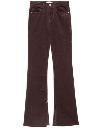 FRAME Mid-rise Flared Jeans - Brown