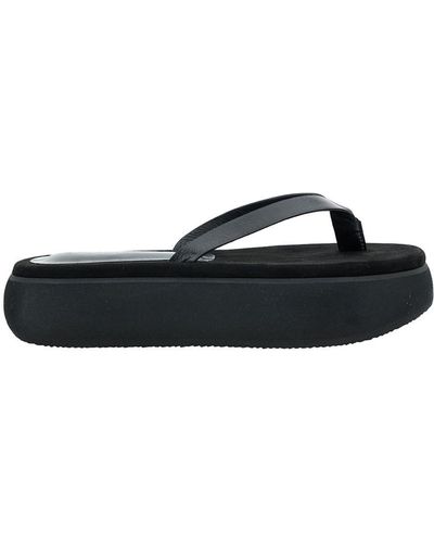 OSOI 'Boat' Flip Flops With Chunky Sole - Black