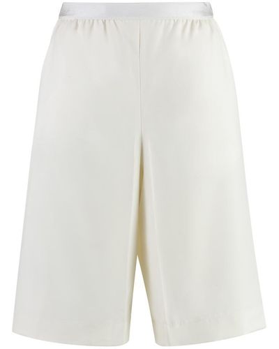Agnona Wool Shorts - White
