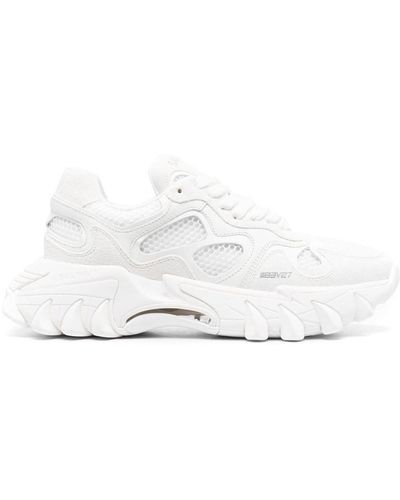 Balmain Premium Canvas Sneakers. - White
