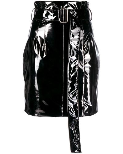 Philosophy Di Lorenzo Serafini Faux-leather Mini Skirt - Black