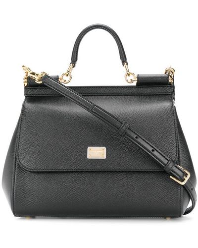 Dolce & Gabbana Small Sicily Bag - Black