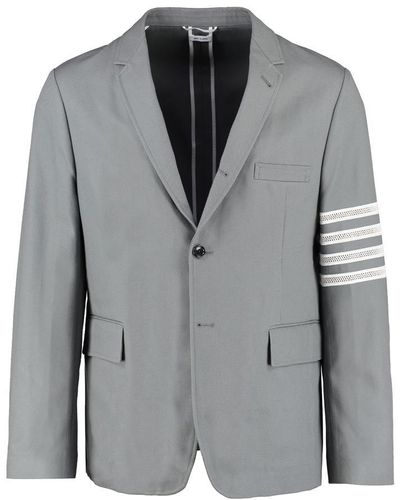 Thom Browne Single-breasted Two Button Jacket - Gray