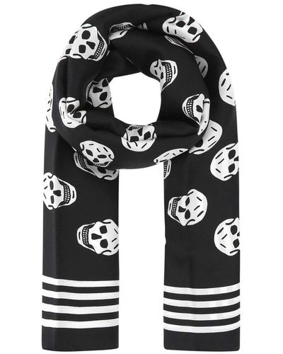 Alexander McQueen Scarfs Black