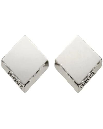 Versace Metal Earrings Accessories - White