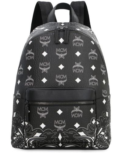 MCM Stark Faux Leather Backpack - Black