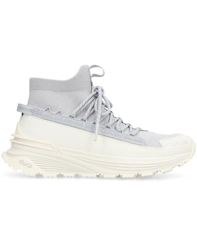 Moncler Monte Runner Glitter High-Top Sneakers - White