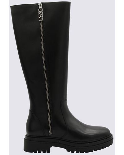 MICHAEL Michael Kors Black Leather Regan Boots