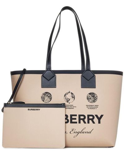 Burberry Nylon Beat Check Lowry Small Tote | Burberry Handbags | Bag Borrow  or Steal