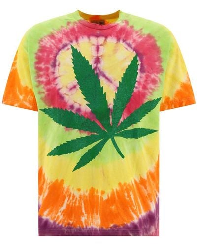 GALLERY DEPT. Tie Dye Weed T Shirt - Multicolour