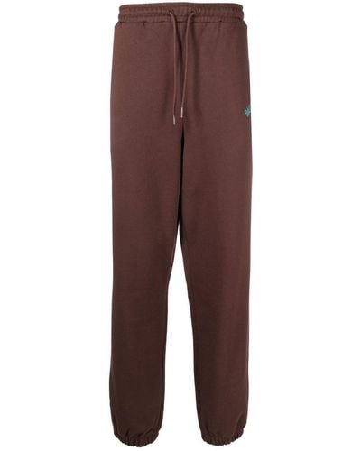 Daily Paper Logo Cotton Joggers - Brown