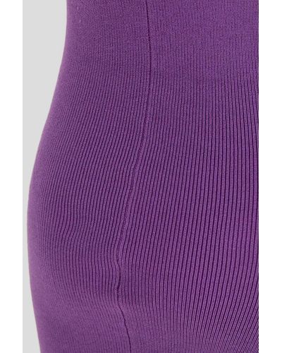 Laneus Knit Mini Dress - Purple