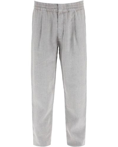 The Gigi Linen Pants - Grey
