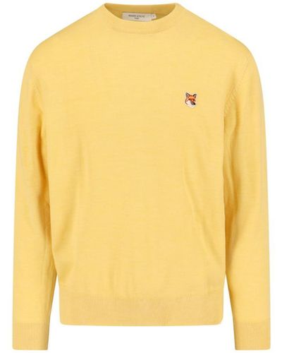 Maison Kitsuné Maison Kitsune' Sweaters - Yellow