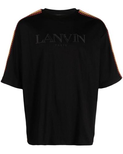 Lanvin Curb Lace-embellished T-shirt - Black