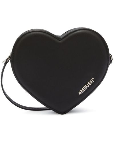 Ambush Heart Shaped Crossbody Bag - Black