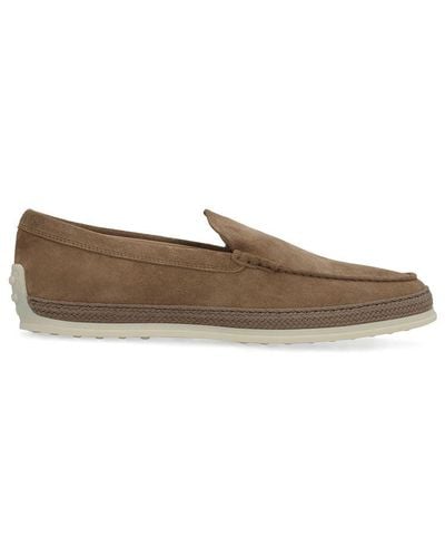 Tod's Suede Slip-on - Brown