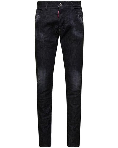 DSquared² 'Cool Guy' Five Pockets Jeans With Used Wash - Blue