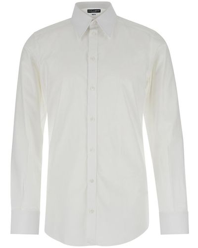 Dolce & Gabbana Pointed Collar Shirt - White