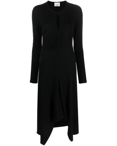 Isabel Marant Keyhole-neck Midi Dress - Black