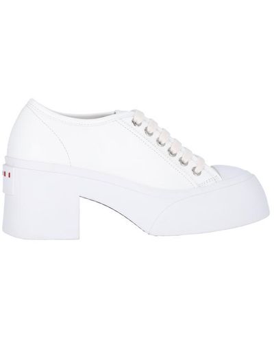 Marni Heel Sneakers - White