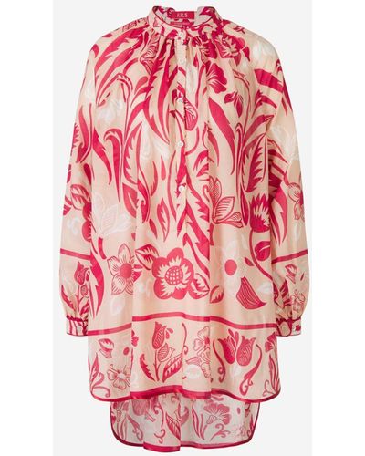 F.R.S For Restless Sleepers Floral Motif Caftan Mini Dress - Pink