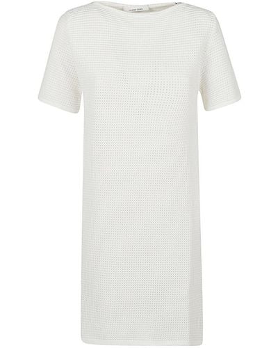 Liviana Conti Short Viscose Dress - White