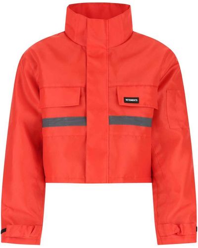 Vetements Polyester Padded Jacket - Red