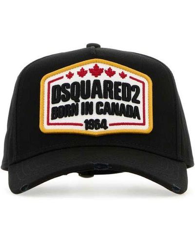 DSquared² Cotton Baseball Cap - Black