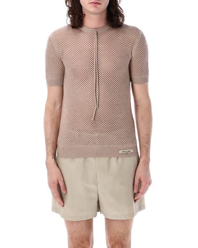 Fendi Mesh Sweater - Natural