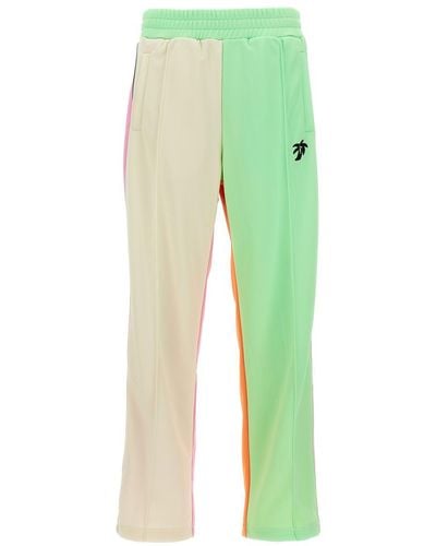 Palm Angels Hunter Colorblock Track Joggers Trousers - Green