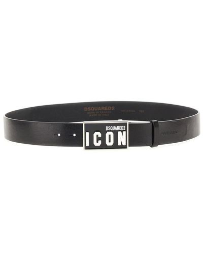 DSquared² Icon Belt - Black