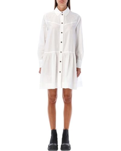 Ganni Shirt Dress - White