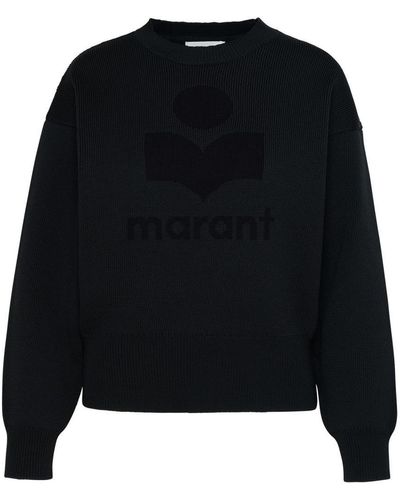 Isabel Marant Wool Blend 'Ailys' Sweater - Black