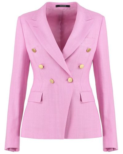 Tagliatore 0205 J-Alicya Tweed Jacket - Pink