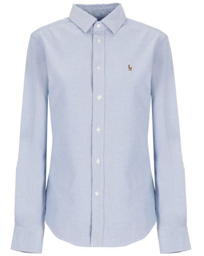 Ralph Lauren Oxford Custom-fit Shirt - Blue